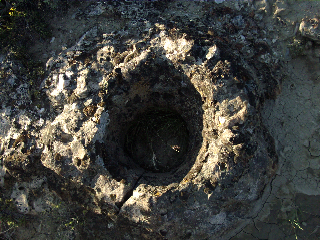 volcanic vent hole